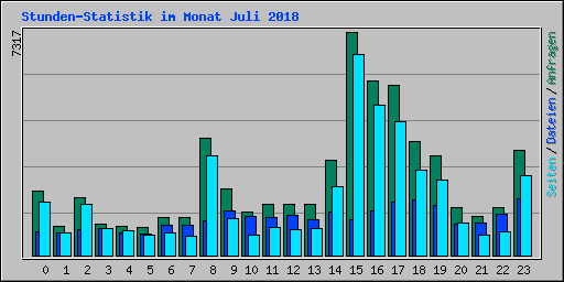 Stunden-Statistik im Monat Juli 2018